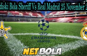 Prediski Bola Sheriff Vs Real Madrid 25 November 2021